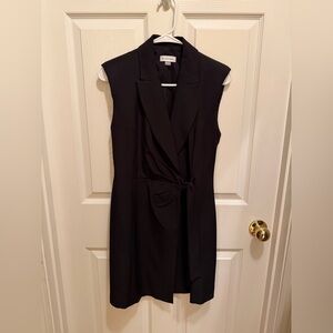 Calvin Klein Black Wrap Mini Dress